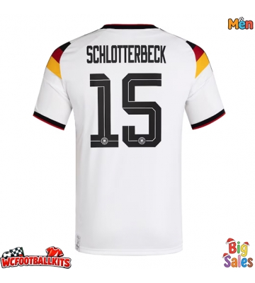 Germany Nico Schlotterbeck #15 Replica Home Stadium Shirt World Cup 2026 Short Sleeve